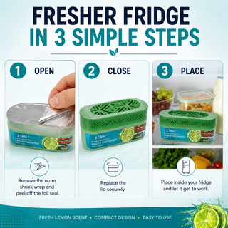 K Collection Fridge Air Freshener 120g – Lemon Scented - Pack Options