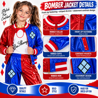 Girls Mischief Costume – Halloween Fancy Dress – Sizes 5-6 to 9-10