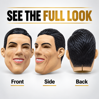 CR7 Latex Football Mask – Sports Fancy Dress Halloween Costume
