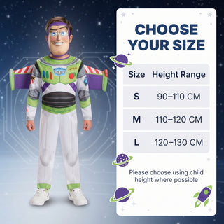 Kids Astronaut Costume Space Fancy Dress with Wings & Mask – Sizes 3-4 to 7-8