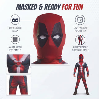 Kids Comic Hero Masked Superhero Costume - Sizes 3-4 to 7-8