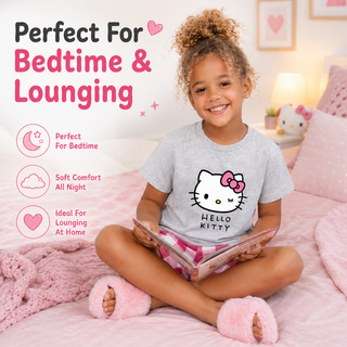 Hello Kitty Girls 2 Pack Short Pyjamas Set | 100% Cotton | Ages 18 Months–14 Years