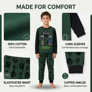 Marvel Avengers Doomsday Kids 2 Pack Long Pyjamas - 3-4 to 13-14 Years