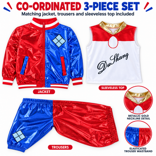 Girls Mischief Costume – Halloween Fancy Dress – Sizes 5-6 to 9-10