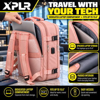 XPLR Multi Airline Voyager Cabin Backpack 45x36x20cm – 3 Colours