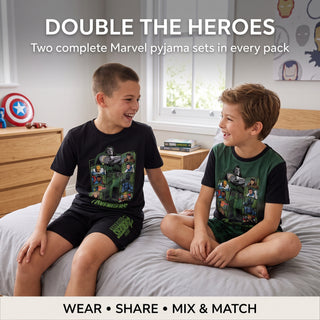 Marvel Avengers Doomsday Kids 2 Pack Short Pyjamas - 3-4 to 13-14 Years