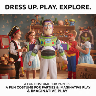 Kids Astronaut Costume Space Fancy Dress with Wings & Mask – Sizes 3-4 to 7-8