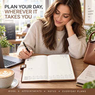 K Collection 2027 A5 Daily Planner - Page a Day - Hardcore Cover