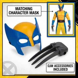 Adult Comic Claw Superhero Costume with Mask & Claws - Size XL