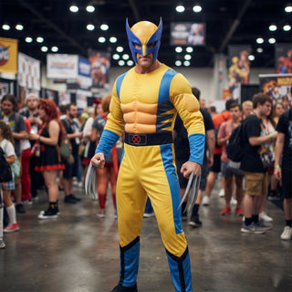 Adult Comic Claw Superhero Costume with Mask & Claws - Size XL