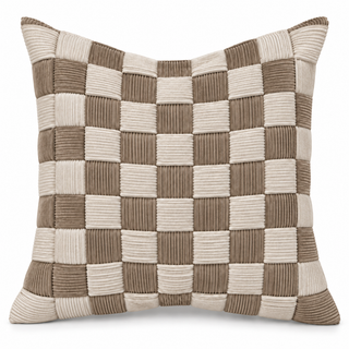K Collection Corduroy Check Cover Only Cushions 45cm – Multiple Colours
