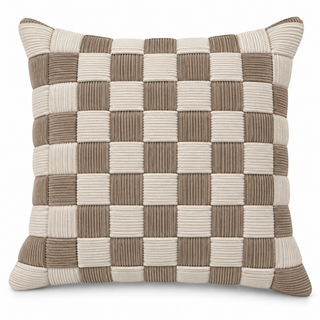 K Collection Corduroy Check Filled Cushions 45cm – Multiple Colours