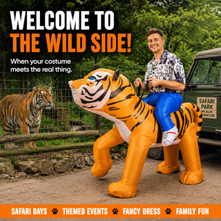 Adult Inflatable Tiger Ride On Funny Costume 160-190cm