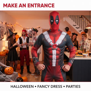 Mens Comic Hero Masked Superhero Costume - Adult XL
