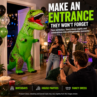 Adult Inflatable T-Rex Dinosaur Costume 160-190cm – Green