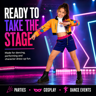 Girls K-Pop Costume Pop Idol Fancy Dress – Sizes 5-6 to 9-10