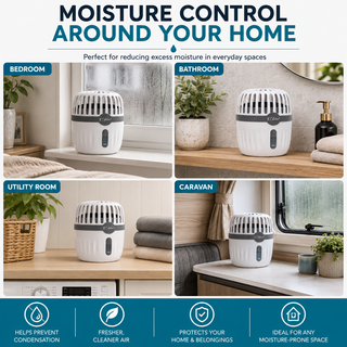 K Collection Refillable Dehumidifier Damp & Condensation Absorber