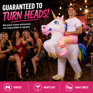 Adult Inflatable Unicorn Ride On Funny Costume 160-190cm