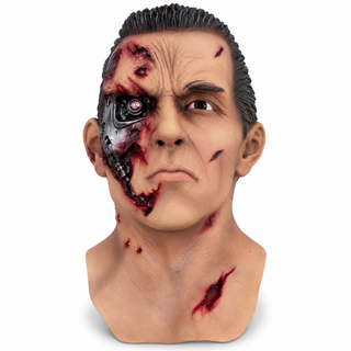 Premium Terminator Robot Mask – Scary Halloween Fancy Dress Costume