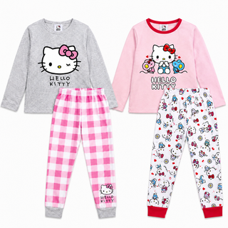 Hello Kitty Girls Long Pyjamas Set 2 Pack- Ages 18 Months–14 Years
