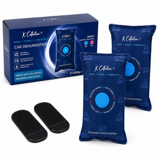 K Collection Reusable Car Dehumidifier Bags for Damp & Condensation – 500g