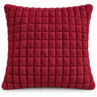 K Collection Plush Check Cushion 45cm – Filled, Pack of 1 or 4