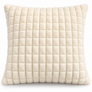 K Collection Plush Check Cushion 45cm – Filled, Pack of 1 or 4