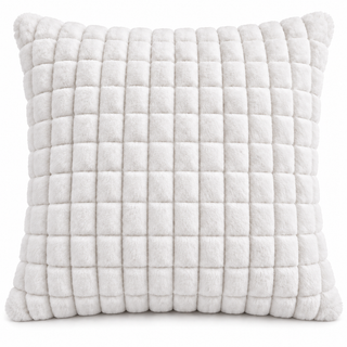 K Collection Plush Check Cushion 45cm – Filled, Pack of 1 or 4
