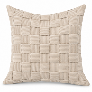 K Collection Corduroy Check Cover Only Cushions 45cm – Multiple Colours