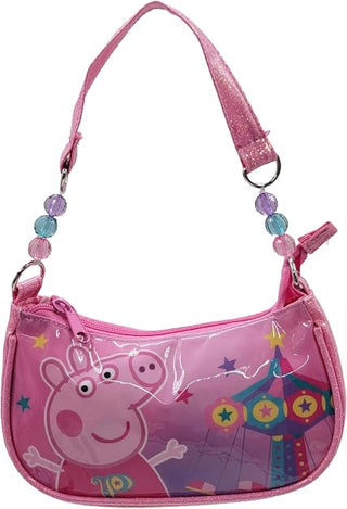 Peppa Pig Girls Pink Glitter Mini Shoulder Handbag