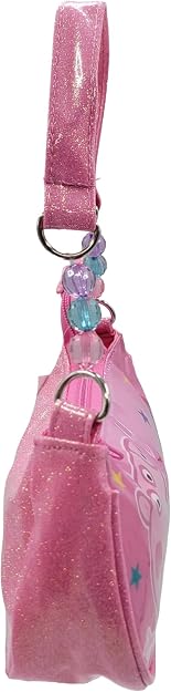 Peppa Pig Girls Pink Glitter Mini Shoulder Handbag