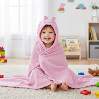 Peppa Pig Hooded Fleece Blanket – Pink 100 x 120cm