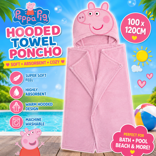 Peppa Pig Hooded Fleece Blanket – Pink 100 x 120cm
