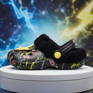 Pokémon Pikachu Boys Fleece Lined Clogs – Black & Yellow