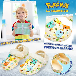 Official Pokemon Colour Splat Clogs With Removable Accessories: Sizes UK 13 - UK 3