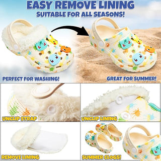 Official Pokemon Colour Splat Clogs With Removable Accessories: Sizes UK 13 - UK 3