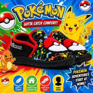 Pokémon Grayson Kids Slippers – Multicolour