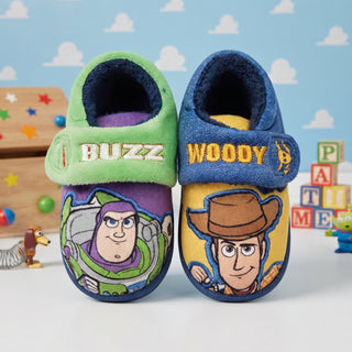 Disney Kids Toy Story Buzz and Woody Slippers UK Sizes 6-12