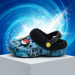 Pokémon Kids Fleece Lined Clogs – Pikachu & Bulbasaur