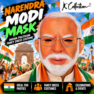 Indian Politician Leader Mask – Halloween Fancy Dress Costume