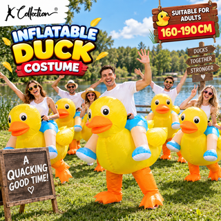 Adult Inflatable Duck Ride On Funny Costume 160-190cm