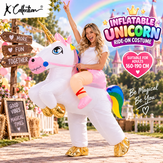 Adult Inflatable Unicorn Ride On Funny Costume 160-190cm