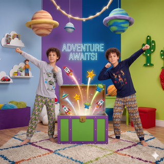 Disney Toy Story 5 Boys Pyjamas Pack of 2 – Buzz Lightyear & Woody Design Long Pyjama Sets – 100% Cotton Kids Sleepwear Multipack – Ages 18 Months to 10 Years