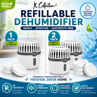 K Collection Refillable Dehumidifier Damp & Condensation Absorber