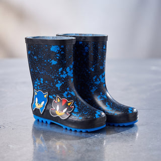 Sonic The Hedgehog Kids Wellies – Wellington Rain Boots – Sizes 7–13