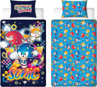 Sonic, Tails & Knuckles Single Duvet Cover Set