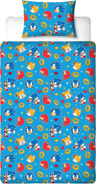 Sonic, Tails & Knuckles Single Duvet Cover Set