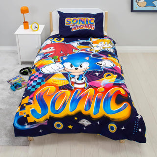Sonic, Tails & Knuckles Single Duvet Cover Set