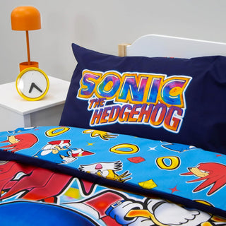 Sonic, Tails & Knuckles Single Duvet Cover Set