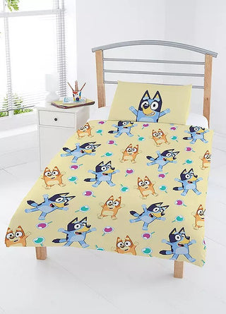 Bluey Sweets & Lollies Junior Bedding Bundle - Duvet, Pillow, Pillowcase & Cover Set Reversible Design